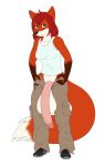  alpha_channel anthro balls big_balls canine clothed clothing comfycushion dickgirl flaccid fox huge_balls humanoid_penis hyper hyper_balls hyper_penis intersex looking_at_viewer mammal penis shy simple_background solo standing transparent_background unzipped 