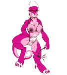  anthro areola black_nipples breasts butt collar domination dragon female female_domination fuzzy-britches horn lizard nipples pussy reptile riding_crop scalie solo tongue whip 