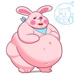  :3 ambiguous_gender anthro barefoot belly big_belly bluebot777 buckteeth cat cute deep_navel disney feline hi_res lagomorph long_ears mammal milkshake_kitty_(character) navel nude obese one_eye_closed open_mouth overweight pancake_bunny_(character) pointy_ears rabbit rosy_cheeks smile solo_focus standing teeth thick_thighs thumbs-up wide_hips wreck-it_ralph wreck-it_ralph_2 