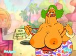  big_breasts bob-jiggles breasts cartoon_network chowder chowder_(series) clothing digital_media_(artwork) female hi_res lips looking_at_viewer ms._endive nipples not_furry solo teeth 