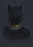  2017 black_hair blue_eyes digital_media_(artwork) dschunai feline hair mammal panther simple_background solo whiskers 