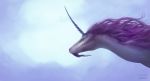  2018 ambiguous_gender digital_media_(artwork) dragon dschunai equine hair horn hybrid mammal purple_hair scales unicorn 