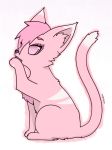  cat feline female fur hi_res inner_ear_fluff licking mammal nomnom pink_fur solo tongue tongue_out 