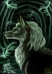  black_nose brown_fur canine digital_media_(artwork) feral fur green_eyes mammal noquelle solo 