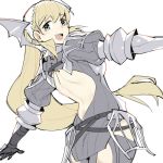  armor blonde_hair blush braid cosplay fire_emblem fire_emblem:_kakusei fire_emblem_heroes gebyy-terar gloves green_eyes long_hair looking_at_viewer open_mouth serge_(fire_emblem) serge_(fire_emblem)_(cosplay) sharena simple_background smile solo white_background 