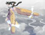  animal_ears ass bridge cat_ears cat_tail cloud exhaust fire flying_sweatdrops francesca_lucchini gun karappa looking_at_viewer looking_back machine_gun panties river solo strike_witches striker_unit striped striped_panties tail thighs underwear weapon weapon_request world_witches_series 