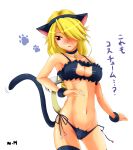  absurdres animal_ears bell bell_choker black_bra black_panties blonde_hair bra breasts cat_cutout cat_ear_panties cat_ears cat_lingerie cat_tail choker cleavage_cutout dark_skin highres jingle_bell long_hair medium_breasts meme_attire navel panties pointy_ears red_eyes sheik side-tie_panties solo stomach supure3019 tail the_legend_of_zelda the_legend_of_zelda:_ocarina_of_time the_legend_of_zelda:_twilight_princess underwear underwear_only 