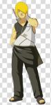  1boy blonde_hair darui naruto open_toe_shoes solo sword 