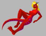  3_toes anthro big_breasts blonde_hair breasts dragon female hair jane michael345 nipple_bulge nude solo toes wings 