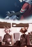  &lt;3 ambiguous_species anthro biped blush canine cervine clothed clothing deer digital_media_(artwork) duo fantasizing fireflufferz fully_clothed fur hair hoodie male mammal smile standing text 