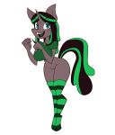  &lt;3 &lt;3_eyes 2018 animated anthro big_breasts breasts butt clothing hair invalid_tag jrvanesbroek legwear multicolored_hair my_little_pony thick_thighs 