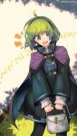  blue_eyes blush contemporary fire_emblem fire_emblem:_rekka_no_ken fire_emblem_heroes green_hair hairband kky looking_at_viewer nino_(fire_emblem) short_hair skirt smile solo 