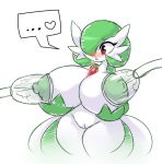  &lt;3 ... 2017 areola big_breasts blush breasts chest_spike colored_sketch elfdrago female gardevoir green_hair hair hair_over_eye holding_breast huge_breasts humanoid lactating machine milking_machine nintendo nipples pok&eacute;mon pok&eacute;mon_(species) pok&eacute;morph pseudo_clothing pussy red_eyes simple_background sketch solo speech_bubble standing thick_thighs video_games white_background 