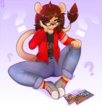  card card_games cute eyewear feline freakster geek girly glasses invalid_tag laish lion mammal nerd trading_card_game trap_(disambiguation) yu-gi-oh 