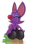  bat big_breasts big_butt blood breasts butt cosplay costume crossover laylee mammal nosebleed reptile rouge_the_bat scalie shiny sonic_(series) sweetdandy thick_thighs yooka yooka-laylee yooka_laylee 