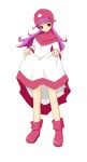  bird breasts chicken commentary_request curly_hair dragon_quest dragon_quest_ii dress dress_lift full_body hijiringo hood hood_up long_hair long_sleeves looking_at_viewer princess_of_moonbrook purple_hair skirt skirt_lift small_breasts solo standing white_dress white_robe 