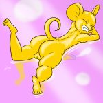  anthro balls butt cum cumshot dragon_ball dragon_ball_super ejaculation erection fur humanoid_penis male mammal mouse nude orgasm penis quitela reflection rodent sleeping solo unknown_artist water wet wet_dream yellow_fur 