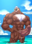  balls erection humanoid_penis hyper hyper_muscles male mammal miguel_okami mr._mcmahon muscular mustelid otter penis solo surf&#039;s_up_2:_wavemania 