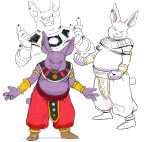  belly cat champa dragon_ball dragon_ball_super feline mammal moobs multiple_images slightly_chubby smile smug stubby_tail 