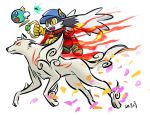  2017 amaterasu anthro canine cat deity fangs feline female feral fire klonoa klonoa_(series) male mammal smile video_games wolf yoshihiko_arai ōkami 