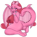  anthro big_breasts breasts butt cute digital_media_(artwork) dragon female mature_female nipple_piercing nipples nude octacats piercing seductive solo teasing thick_thighs 