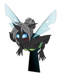  2018 alpha_channel blush cat-named-fish changeling clothed clothing fangs hair hi_res hole_(anatomy) horn imago_(oc) my_little_pony simple_background solo transparent_background wings 
