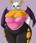  bat bedroom_eyes belly big_belly big_breasts big_butt blitzzangoose breasts butt clothing female flabby_arms half-closed_eyes mammal obese overweight rouge_the_bat seductive sonic_(series) ssbbw thick_thighs torn_clothing voluptuous wide_hips 