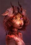  2017 anthro cat collar demon digital_media_(artwork) feline female fur hair himeba horn looking_at_viewer mammal mirtrud solo 
