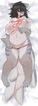  anthro big_breasts breasts clothed clothing dakimakura_design female fish hair huge_breasts kemono looking_at_viewer mammal marine nuko0923 open_mouth panties shark shirt sketch slightly_chubby smile solo swimsuit thick_thighs underwear wet_shirt 