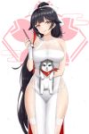  alternate_legwear azur_lane bangs bare_shoulders black_hair bow breasts brush calligraphy_brush china_dress chinese_clothes commentary curvy dog dress fingerless_gloves gloves hair_bow hair_flaps hair_ornament handkerchief hips holding holding_dog holding_paintbrush large_breasts long_hair mentai_mayo paintbrush panties panty_peek pelvic_curtain ponytail ribbon see-through side_slit sleeveless sleeveless_dress takao_(azur_lane) thighhighs underwear very_long_hair white_bow white_dress white_gloves white_legwear white_panties white_ribbon 