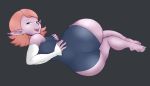  1girl ass black_eyes breasts curvy dragon_ball dragon_ball_xenoverse earrings eyebrows female hips huge_ass leotard looking_back open_mouth pink_hair pink_skin pointy_ears reddoh short_hair solo supreme_kai_of_time teeth thecon thick_thighs thighs tongue wide_hips 