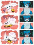  bulge comic crossover dialogue digimon dream erection fantasy female gatomon invalid_tag love male male/female oriont thoughts vee_stitch veemon 