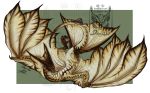  2018 capcom digital_media_(artwork) dragon drerika female feral horn legiana monster_hunter video_games watermark wings 