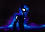  cosmic_hair cutie_mark equine feathered_wings feathers female feral friendship_is_magic glowing glowing_eyes hooves horn magnaluna mammal my_little_pony nude princess_luna_(mlp) solo standing white_eyes winged_unicorn wings 