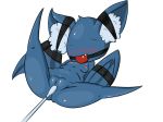  2016 alpha_channel ball_gag blue_body blush breasts cotton_swab duct_tape female feral gag membranous_wings nintendo nipples pok&eacute;mon pok&eacute;mon_(species) pussy simple_background small_breasts solo spread_legs spreading tape tape_bondage transparent_background video_games vono wings zubat 