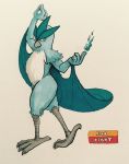  2017 4_fingers 4_toes ambiguous_gender anisodactyl anthro anthrofied articuno avian beak biped bird blue_feathers blue_fire chest_tuft claws english_text feather_tuft feathers firebending firefightdex frown full-length_portrait grey_beak grey_claws grey_eyes hatching_(technique) hi_res legendary_pok&eacute;mon looking_away marker_(artwork) mfanjul multicolored_feathers nintendo nude pointing pok&eacute;mon pok&eacute;mon_(species) pok&eacute;morph portrait pose raised_arm shadow shawl shoulder_tuft side_view simple_background solo spikes standing talons text toe_claws toes toony traditional_media_(artwork) tuft two_tone_feathers video_games white_background white_feathers 