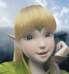  3d blonde_hair dragon_nest elf green_eyes liya_(dragon_nest) 