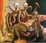  art eugene_delacroix flying_spaghetti_monster religion woman_with_a_parrot 