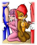  breasts compression_artifacts cum cum_on_face female group group_sex handjob hedgehog julie-su knownvortex knuckles_the_echidna male mammal nipples penis sally_acorn sega sex sonic_(series) sonic_team sonic_the_hedgehog straight titfuck 