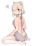  :p alpaca_ears alpaca_suri_(kemono_friends) alpaca_tail alternate_costume ancolatte_(onikuanco) animal_ears bare_back bare_shoulders breasts butt_crack extra_ears eyebrows_visible_through_hair from_behind from_side full_body grey_hair grey_sweater hair_over_one_eye heart kemono_friends large_breasts looking_at_viewer meme_attire purple_eyes short_hair sideboob sidelocks simple_background sitting solo sweater sweater_vest tail thighhighs tongue tongue_out turtleneck turtleneck_sweater virgin_killer_sweater white_background white_legwear zettai_ryouiki 