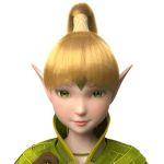  3d animated animated_gif blonde_hair dragon_nest elf green_eyes kiss liya_(dragon_nest) 