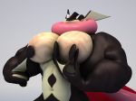  3d_(artwork) abs amphibian anthro anthroanim balls biceps big_balls digital_media_(artwork) greninja hyper hyper_muscles long_tongue male muscular muscular_male nintendo nipple_play nipples pecs penis pok&eacute;mon pok&eacute;mon_(species) sebastian_greninja simple_background tongue tongue_out video_games 