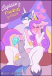  animal_genitalia animal_penis balls bedroom_eyes big_balls comic english_text equine_penis falleninthedark female friendship_is_magic half-closed_eyes male male/female my_little_pony penis princess_cadance_(mlp) seductive shining_armor_(mlp) text 