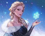  cleavage dress elsa_(frozen) frozen tagme 