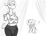  animal_crossing anthro breasts bulge canine dickgirl giraffe gracie_(animal_crossing) intersex mammal nintendo roy_mccloud video_games wolf wolfgang_(animal_crossing) 