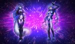  2017 anthro ceri cosplay duo eliana-asato female happy human iris_heart jwp mammal purple_heart smile space standing yana 