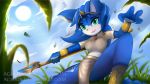 2018 agious anthro blue_fur breasts cute feline female fur krystal mammal nintendo solo star_fox video_games 
