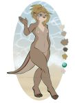  anthro beach breasts color_swatch featureless_crotch female mammal mustelid nipples nude otter potionmastercernun seaside slightly_chubby small_breasts smile solo standing wide_hips 