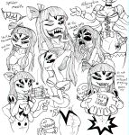  2017 alternate_universe angry anthro arachnid arthropod bluewolfavenger breasts fangs fantasy female food hair hi_res inviting monster muffet muffin multi_arm multi_eye multi_limb nude orgasm sketch smile solo spider text tongue tongue_out undertale video_games waiter 