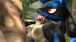  16:9 3d_(artwork) anthro areola big_breasts breasts digital_media_(artwork) duo erection faceless_male female female_focus hi_res human human_on_anthro interspecies licking lucario male male/female male_on_anthro mammal nintendo nipples oral outside penis penis_lick pok&eacute;mon pok&eacute;mon_(species) pok&eacute;philia saliva scrungusbungus sex solo_focus titfuck tongue tongue_out tree vein veiny_penis video_games 